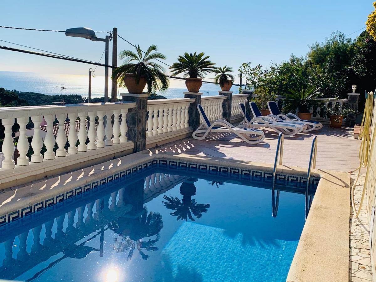 Mediterranean Villa Investingspain Sea View And Pool Lloret de Mar Exteriér fotografie